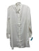 Summersalt Size S White Polyester Button Down Long Sleeve Shirt Dress Dress White / S