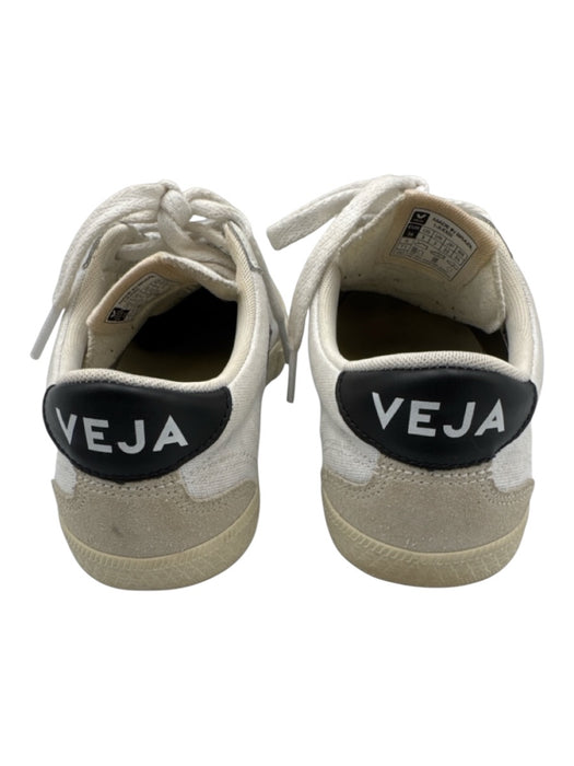 Veja Shoe Size 5 White, Beige & Black Leather & Textile Upper Canvas Sneakers White, Beige & Black / 5