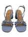 Ted Baker Shoe Size 5 Periwinkle Purple Leather Upper Bow Ankle Buckle Sandals Periwinkle Purple / 5