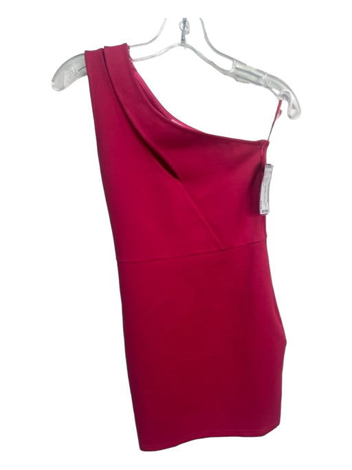 Superdown Size XS Hot pink Rayon Blend Bodycon One Shoulder Sleeveless Dress Hot pink / XS