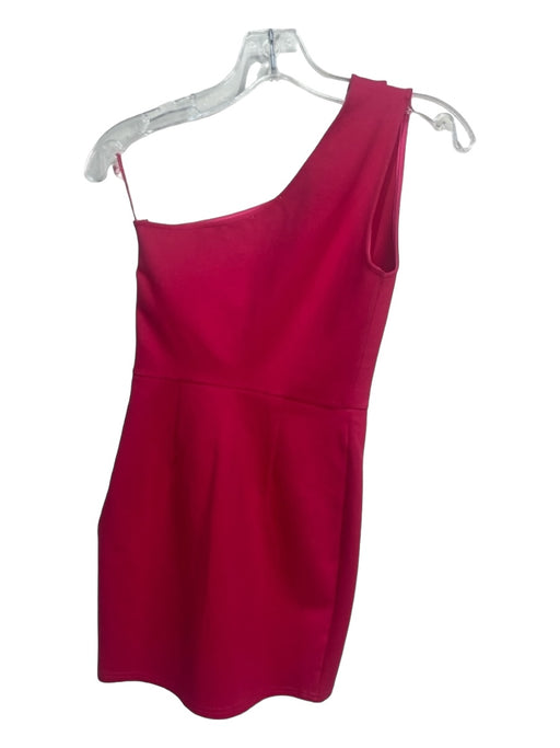 Superdown Size XS Hot pink Rayon Blend Bodycon One Shoulder Sleeveless Dress Hot pink / XS