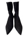 Stuart Weitzman Shoe Size 10.5 Black Suede Stretch Pointed Almond Toe Booties Black / 10.5