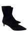 Stuart Weitzman Shoe Size 10.5 Black Suede Stretch Pointed Almond Toe Booties Black / 10.5