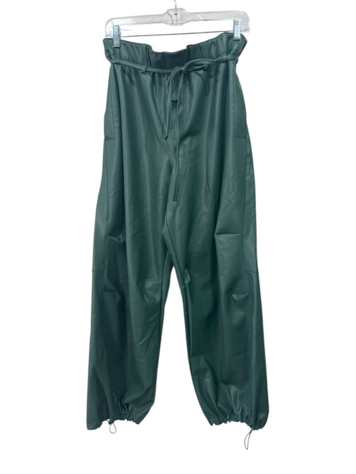 Pilcro Size Large Dusty Green Viscose Blend Elastic Waist Cargo Pants Dusty Green / Large