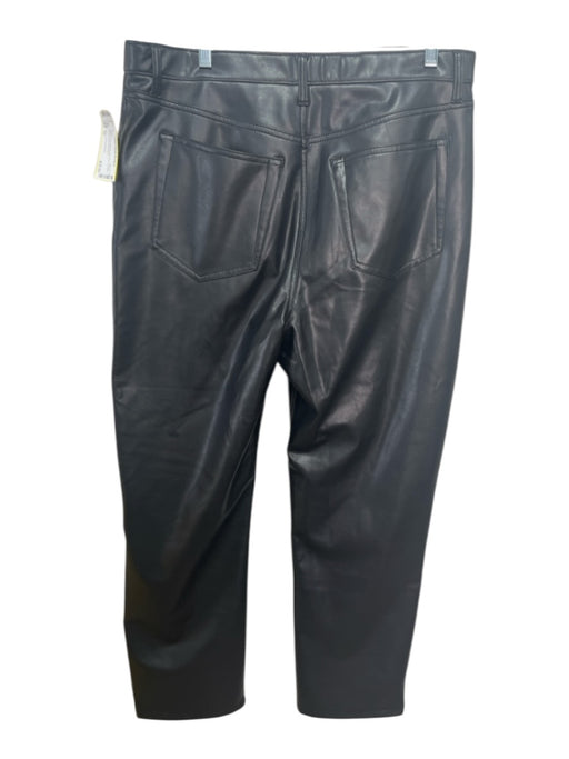 Abercrombie & Fitch Size 33 Black Polyurethane High Rise Pockets Pants Black / 33