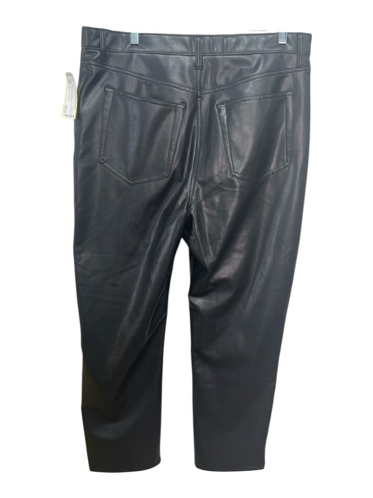 Abercrombie & Fitch Size 33 Black Polyurethane High Rise Pockets Pants Black / 33