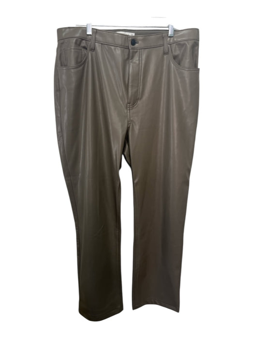Abercrombie & Fitch Size 33 Taupe Polyurethane High Rise Pockets Pants Taupe / 33