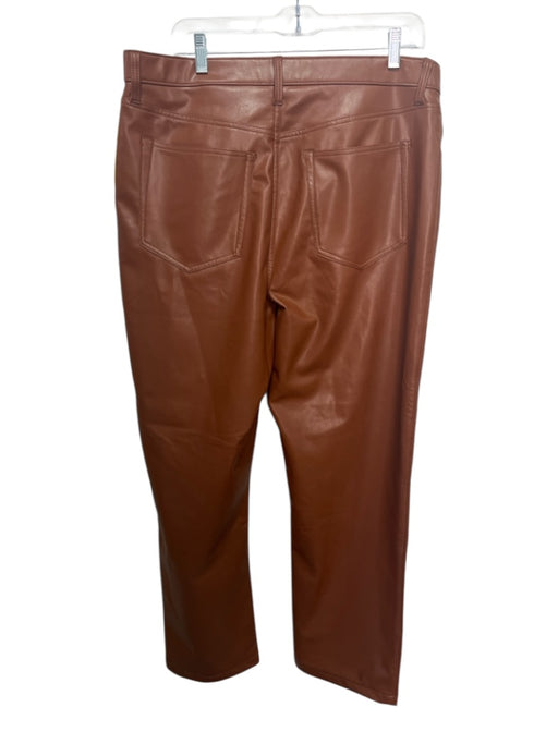 Abercrombie & Fitch Size 33 Rust Brown Polyurethane High Rise Pockets Pants Rust Brown / 33