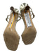 Sam Edelman Shoe Size 10 Gold Leather Upper Metallic Ankle Buckle Sandals Gold / 10