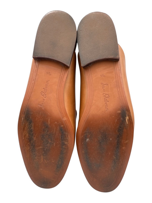 Sam Edelman Shoe Size 9.5 Camel Brown Leather Upper Gold Horsebit Mule Loafers Camel Brown / 9.5
