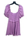 Show Me Your Mumu Size XL Lilac Purple Cotton Short Puff Sleeve Textured Dress Lilac Purple / XL