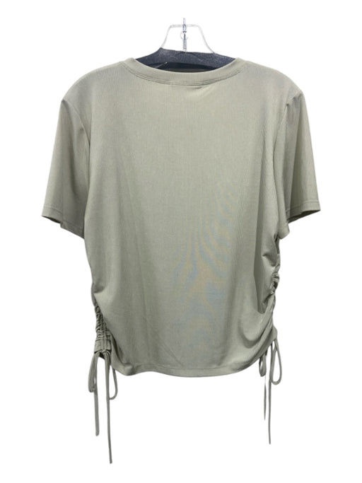 Wayf Size L/XL Light Green Polyester Cap Sleeve Rouched Drawstring Top Light Green / L/XL