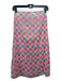 Mumu Size XL Pink & blue Nylon Checkered Back Zip Sparkle Strapless Dress Pink & blue / XL