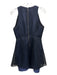 Sachin & Babi Size S Navy Blue & Black Silk & Polyester Netting Overlay Dress Navy Blue & Black / S
