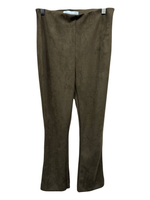 Tuckernuck Size S Olive Brown Polyester & Spandex Faux Suede Pull On Pants Olive Brown / S