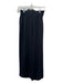 Madewell Size M Black Polyester Paperbag Waist Wide Leg Crop Tie Waist Pants Black / M