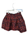 Alice & Olivia Size 2 Red & Orange Polyester Blend jaquard Flowers Skirt Red & Orange / 2