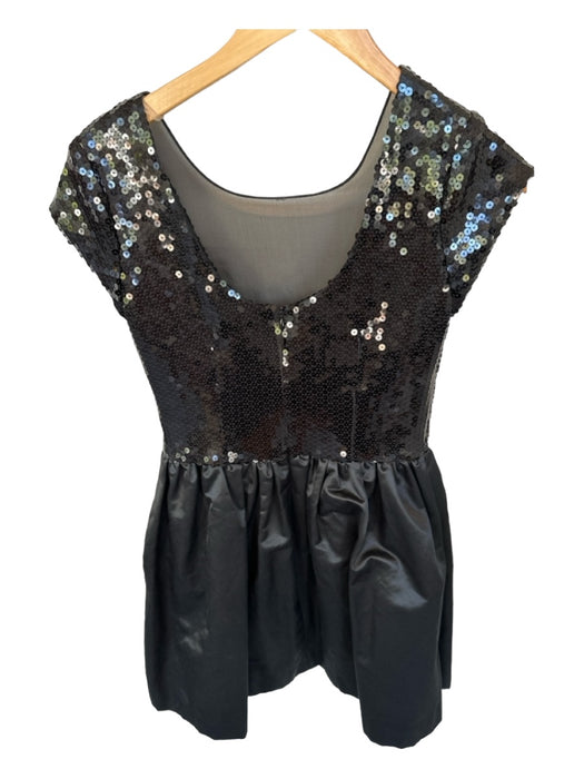 Sea New York Size 2 Black Sequin Short Sleeve Dress Black / 2