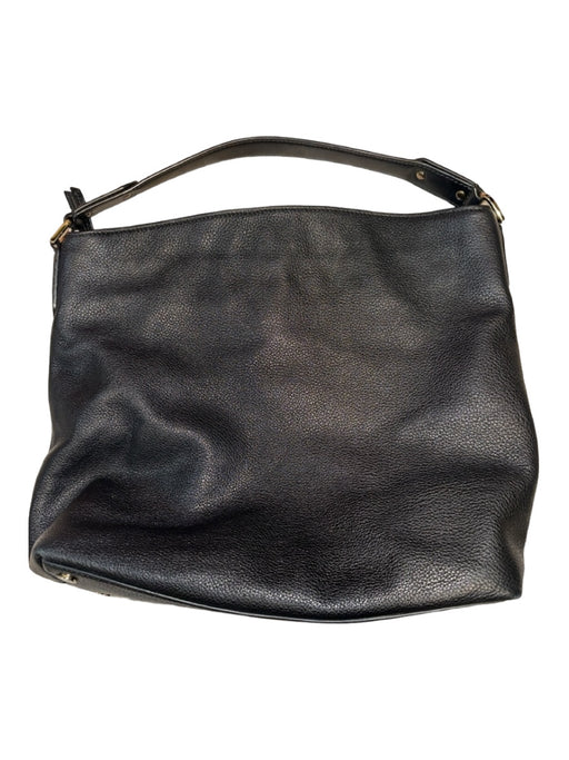 Michael Kors Black & Gold Leather Top Handle Front Zip Bag Black & Gold / M