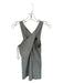 Naked Zebra Size S Gray & White Cotton Halter Neck Sleeveless Back Zip Dress Gray & White / S