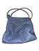 Coach Slate Blue Leather Top Handles Snap Button Bag Slate Blue / M