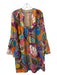 Trina Turk Size 10 Multi Polyester Long Sheer Sleeves lined Midi Dress Multi / 10