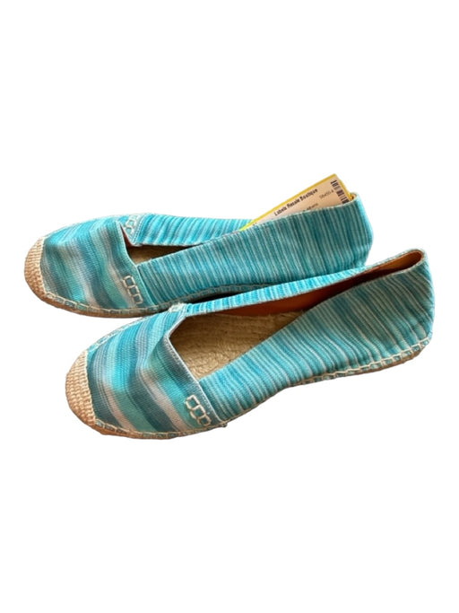 Missoni Shoe Size 8 Aqua Canvas Striped Espadrille Aqua / 8