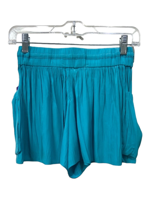 Ramy Brook Size XS Teal Blue Polyester Elastic Drawstring Flowy Pockets Shorts Teal Blue / XS
