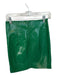 Porridge Size S Green Vegan Leather High Waist Croc Embossed A Line Skirt Green / S