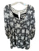By Anthropologie Size 4 White & Black Long Balloon Sleeve Polka dot Dress White & Black / 4