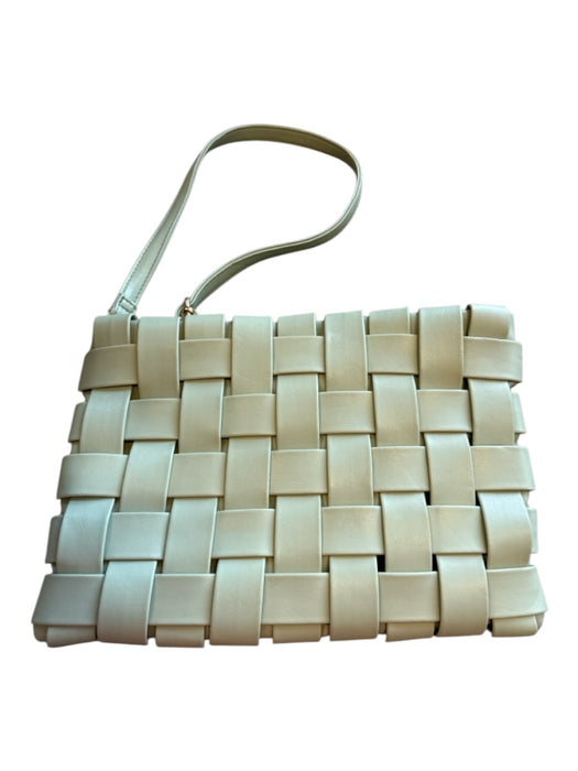 By Anthropologie Sage green Vegan Leather Woven Crossbody Bag Sage green / S