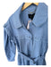 Magali Pascal Size M Cornflower Blue Cotton Long Balloon Sleeve Bib Coat Cornflower Blue / M