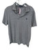 Polo Ralph Lauren Size M Gray & Navy Print Cotton Striped Men's Polo Gray & Navy Print / M