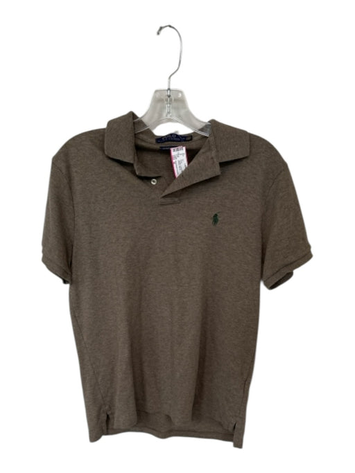 Polo Ralph Lauren Size M Taupe Cotton Solid Men's Polo Taupe / M
