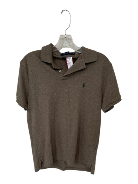 Polo Ralph Lauren Size M Taupe Cotton Solid Men's Polo Taupe / M