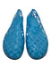Jeffrey Campbell Shoe Size 6 Blue Rubber Jelly Diamond Grid Flats Blue / 6