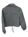 Avec Les Filles Size XS Black & White Polyester Gingham Quilted Collar Jacket Black & White / XS