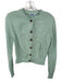 525 Size S Mint Green Cotton Button Up Knit Cardigan Mint Green / S