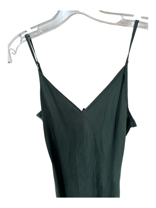 Quince Size L Forest Green Silk Spaghetti Strap Midi slip dress Dress Forest Green / L