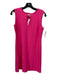 Jude Connally Size XS Fuschia Nylon & Spandex Sleeveless V Slit Shift Dress Fuschia / XS