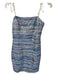 Superdown Size S Blue & Pink Polyester Spaghetti Strap Seqiun Stripe Dress Blue & Pink / S