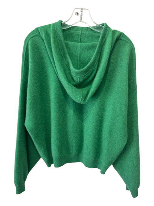 Loulou Studio Size M Green Cashmere Hood Long Sleeve Drawstring Sweater Green / M