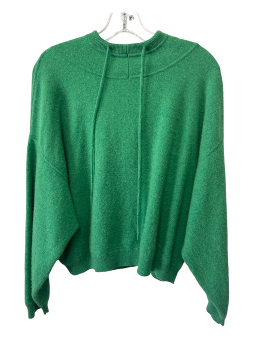 Loulou Studio Size M Green Cashmere Hood Long Sleeve Drawstring Sweater Green / M