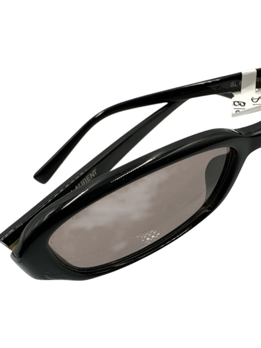 Saint Laurent Black Acetate Small Oval Sunglasses Black