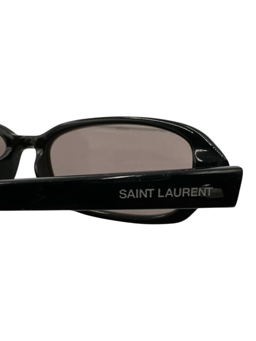 Saint Laurent Black Acetate Small Oval Sunglasses Black