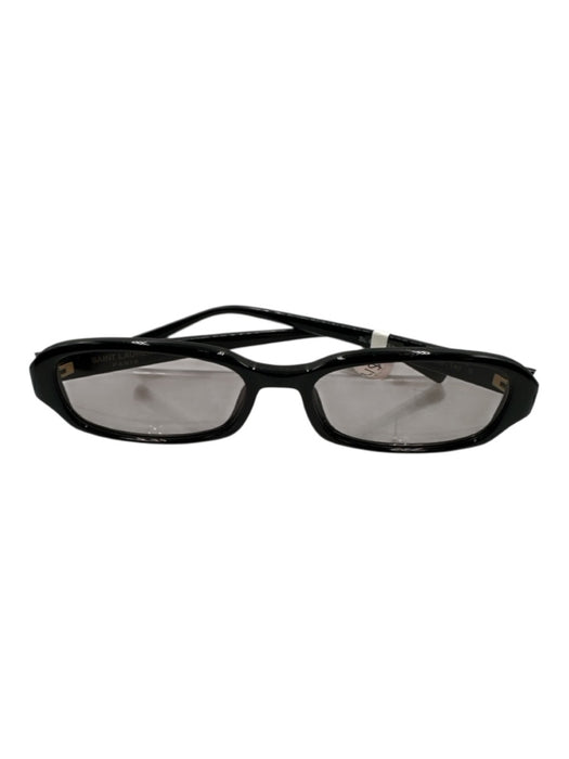 Saint Laurent Black Acetate Small Oval Sunglasses Black