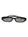 Saint Laurent Black Acetate Small Oval Sunglasses Black