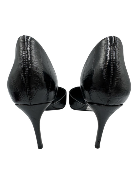 Steve Madden Shoe Size 8 Black Leather Pointed Toe Stiletto D'orsay Pumps Black / 8