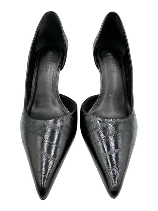 Steve Madden Shoe Size 8 Black Leather Pointed Toe Stiletto D'orsay Pumps Black / 8