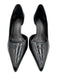 Steve Madden Shoe Size 8 Black Leather Pointed Toe Stiletto D'orsay Pumps Black / 8